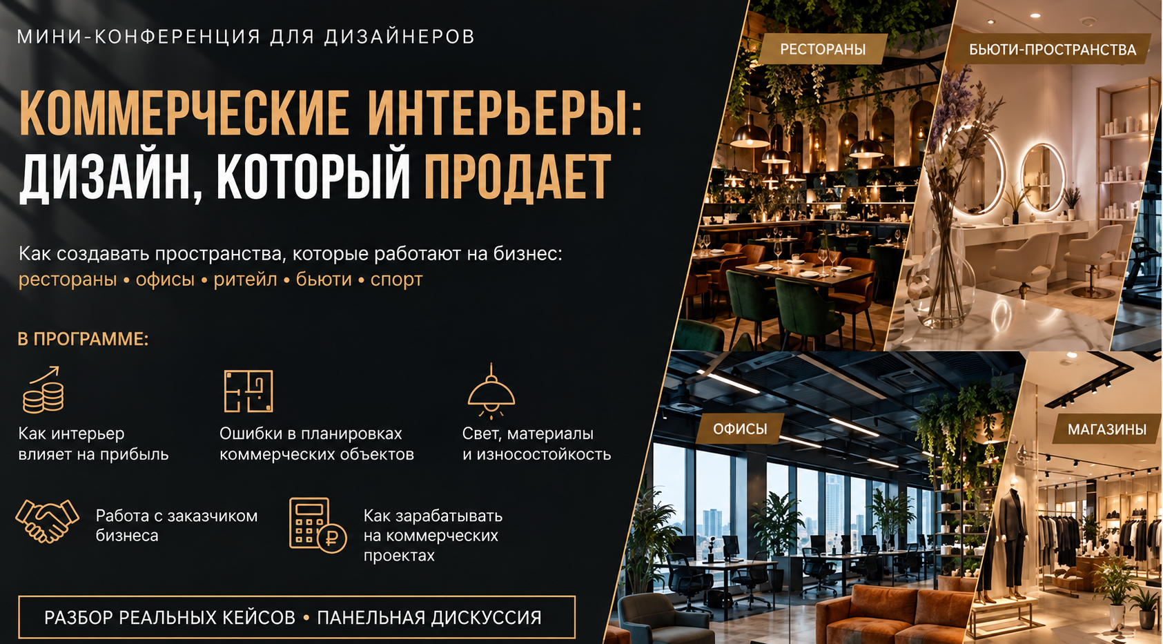 Конференция «Коммерческие интерьеры: дизайн, который продаёт»